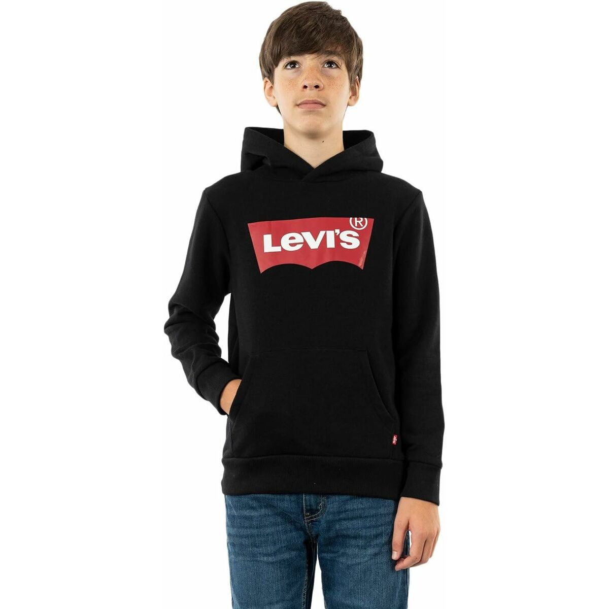 Tröja med huva Unisex Levi's 9E8778-023 Svart