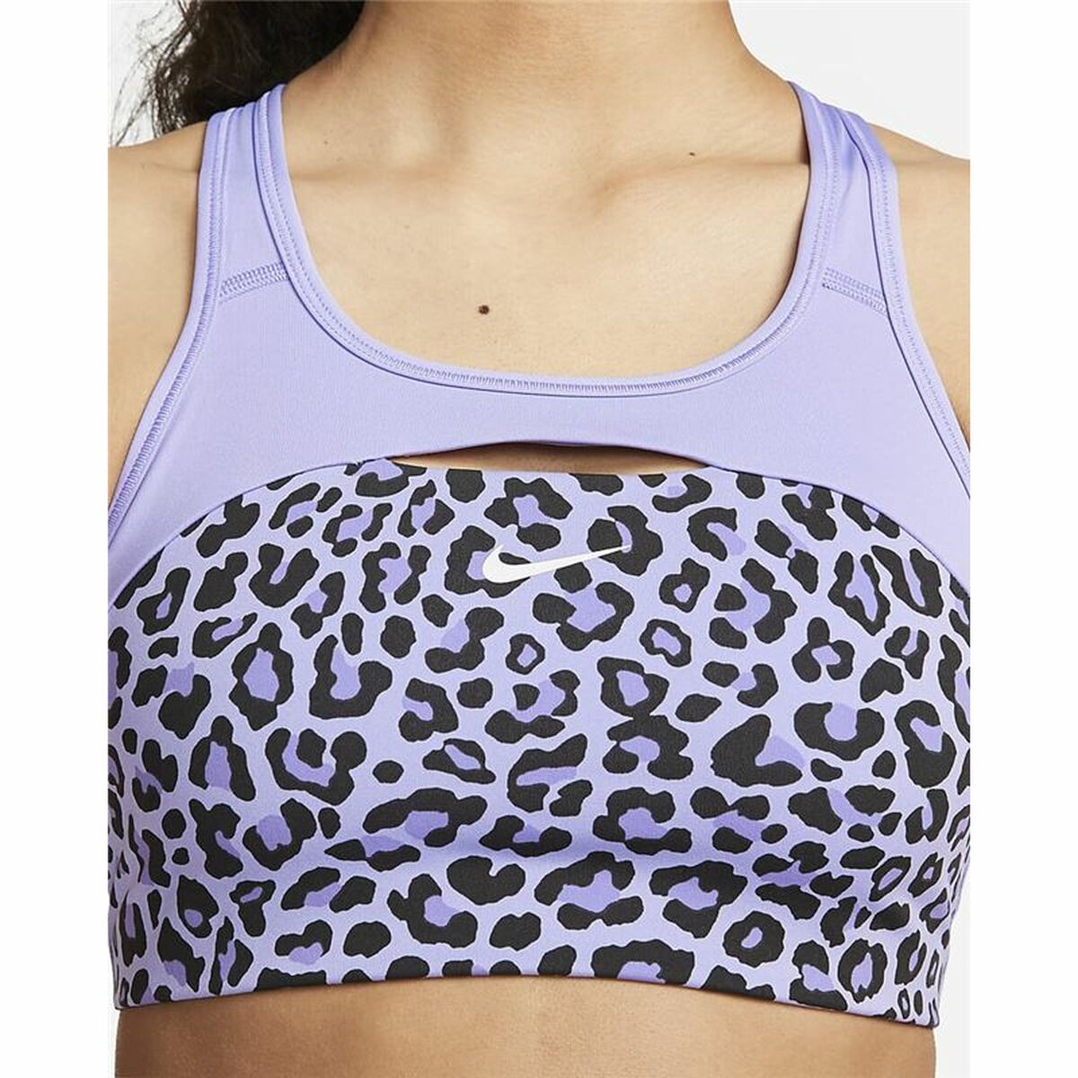 Sport-BH Nike Dri-FIT Swoosh Blå - 9