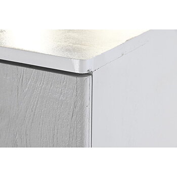 Skåp DKD Home Decor Vit Gyllene Järn Mangoträ 85 x 45 x 110 cm BAR