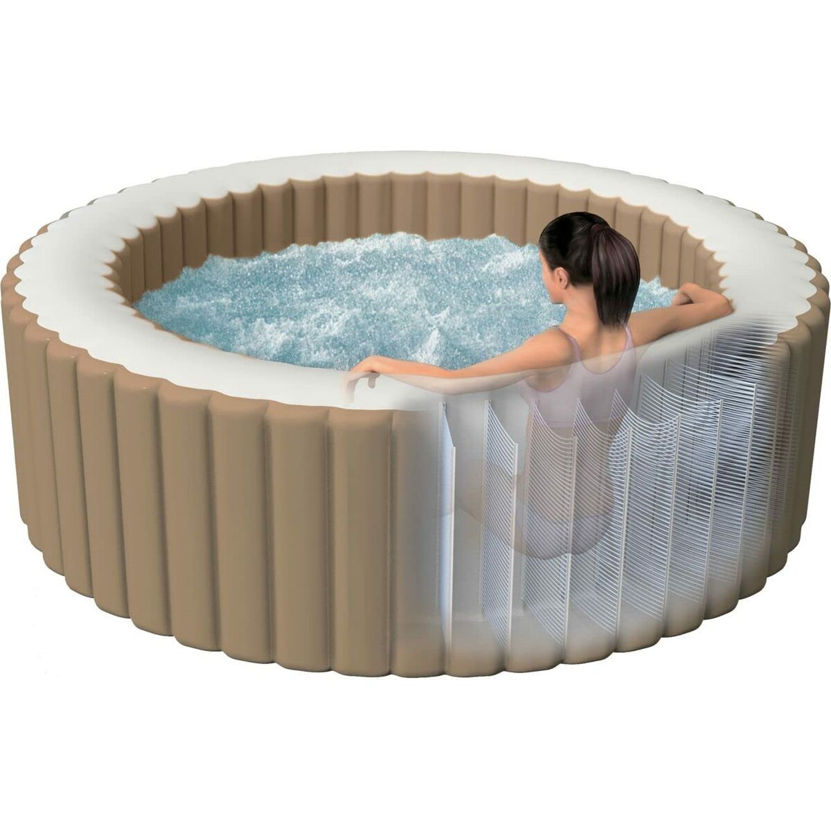 Uppblåsbart spa Intex 216 x 71 x 216 cm 1098 L - 2