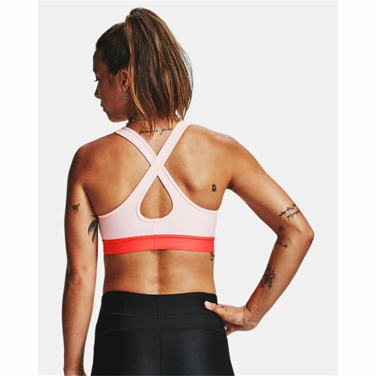 Sport-BH Under Armour Mid Crossback Rosa - 3