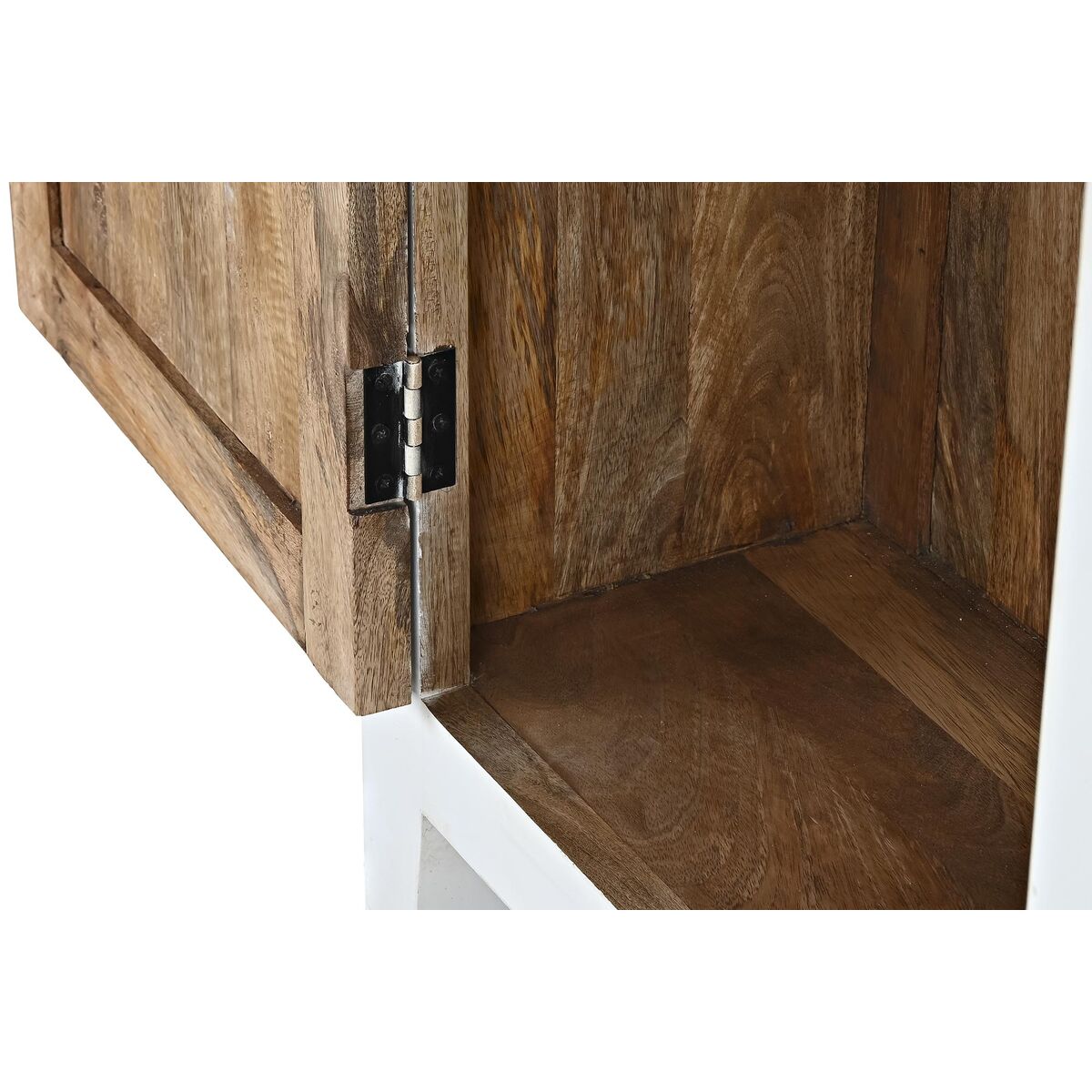 Flaskställ DKD Home Decor Naturell Vit Mangoträ (111 x 30 x 102 cm) - 12