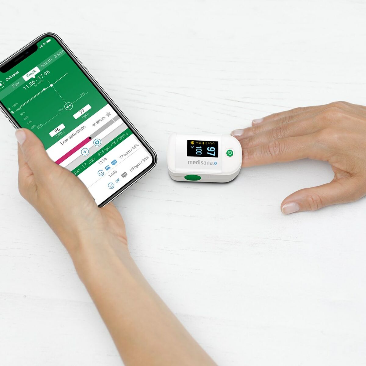Oximeter med Puls Medisana PM 100 - 2