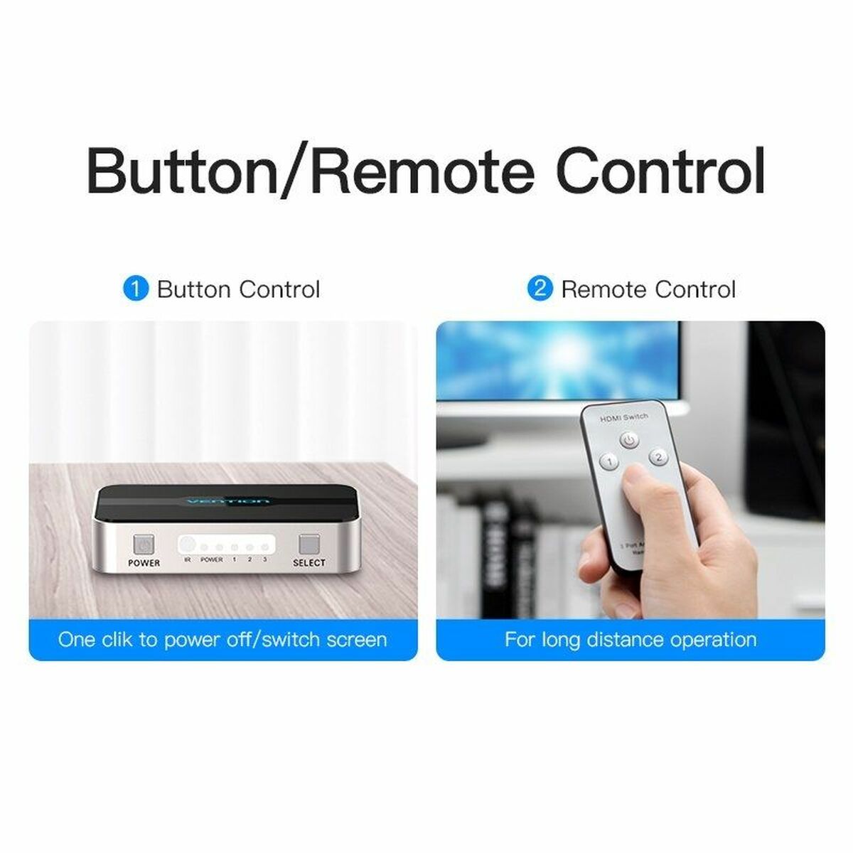 HDMI-Brytare Vention AFFH0 Grå - 5