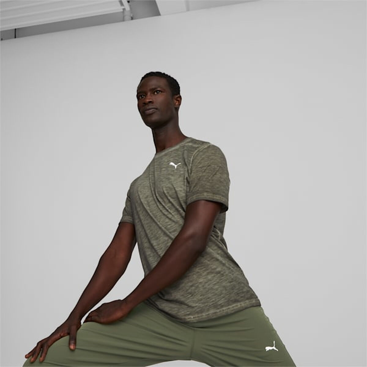 T-shirt med kortärm Herr Puma Studio Foundation Grön Oliv - 3