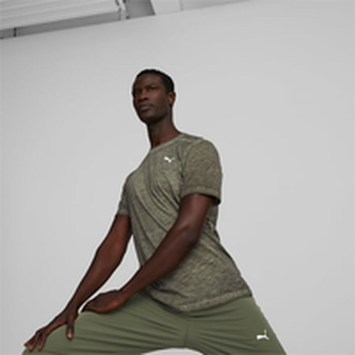 T-shirt med kortärm Herr Puma Studio Foundation Grön Oliv - 4