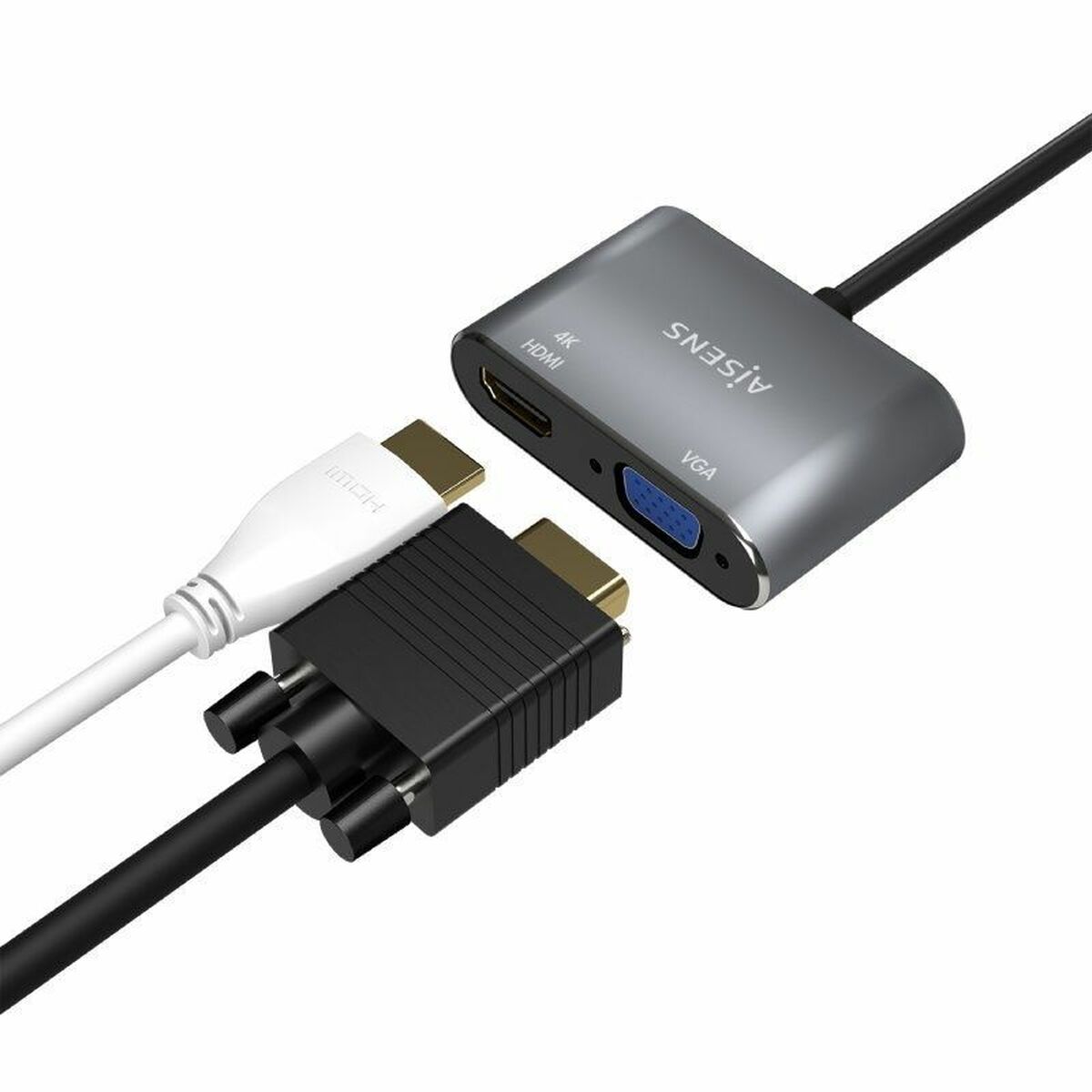 Adapter HDMI till VGA Aisens A109-0627 Grå 15 cm - 4
