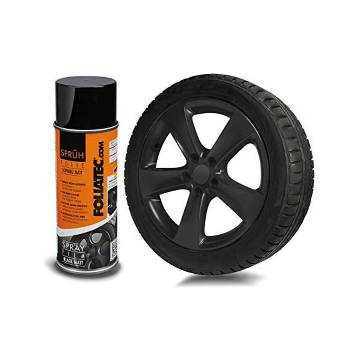 Flytande gummi för bilar Foliatec FO2065 400 ml Svart matt - 4