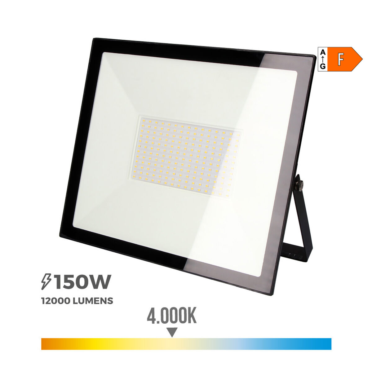 LED spotlight EDM 70338 Svart F 150 W 1200 Lm 12000 Lm (4000 K) - 4