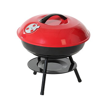 Bärbar Grill Röd/Svart 35,5 x 37 cm
