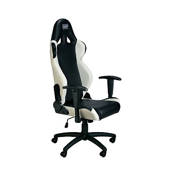 Spelstol OMP OMPHA/777E/NW Svart/Vit