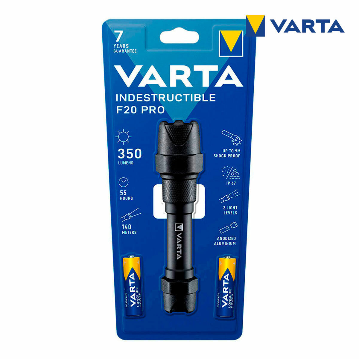 Ficklampa Varta 18710101421 Svart
