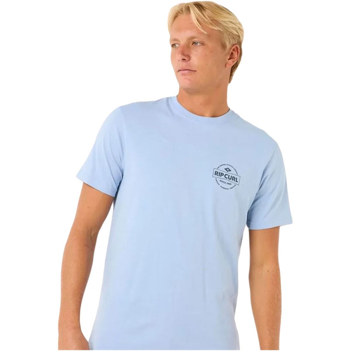 T-shirt med kortärm Herr Rip Curl Staple Tee Blå