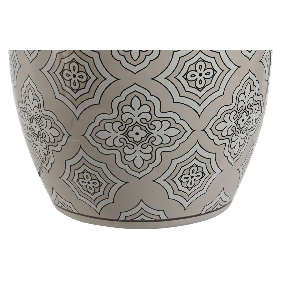 Bordslampa Home ESPRIT Vit Beige Keramik 50 W 220 V 43,5 x 43,5 x 61 cm - 3
