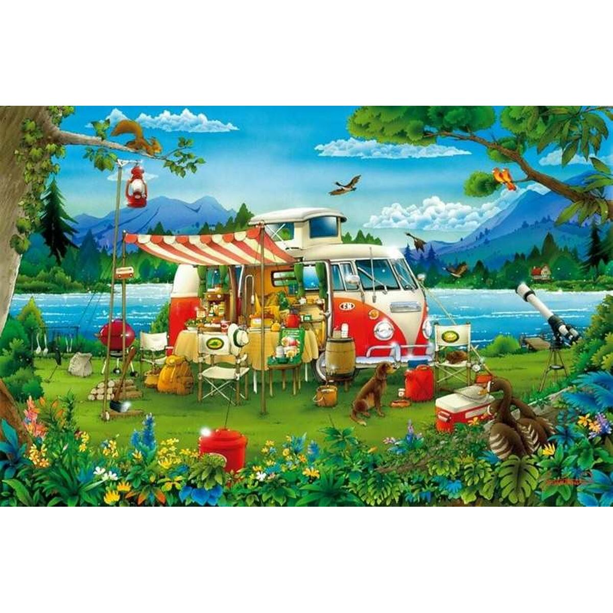 Pussel Educa Holidays in the countryside 1000 Delar - 2