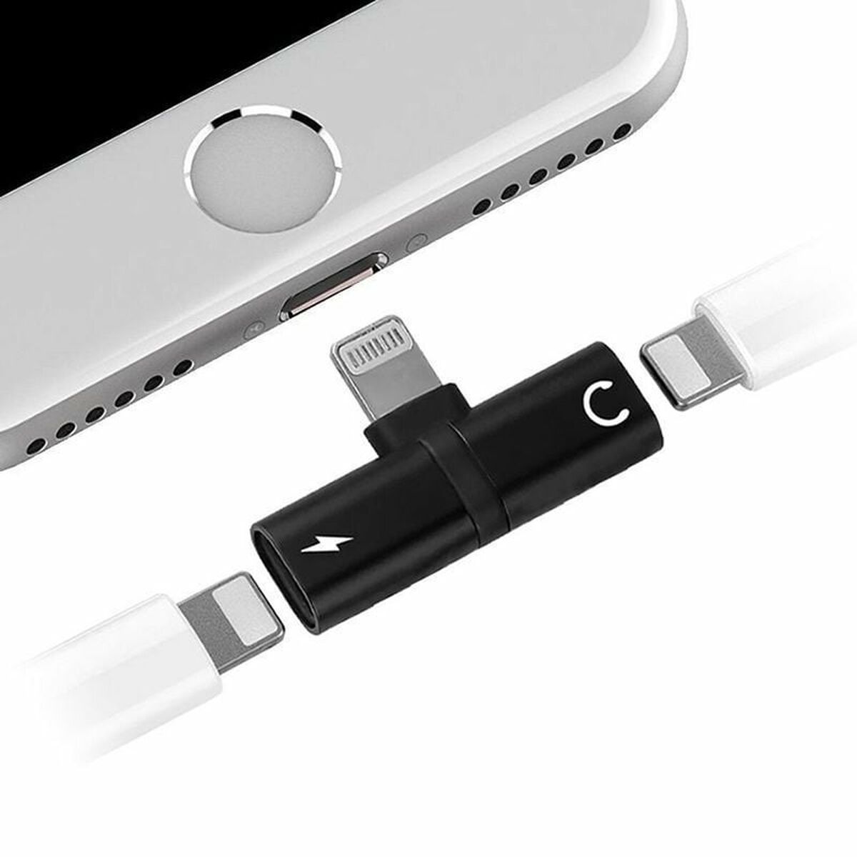 Kabel Lightning Myway Splitter Svart (1 antal) - 2