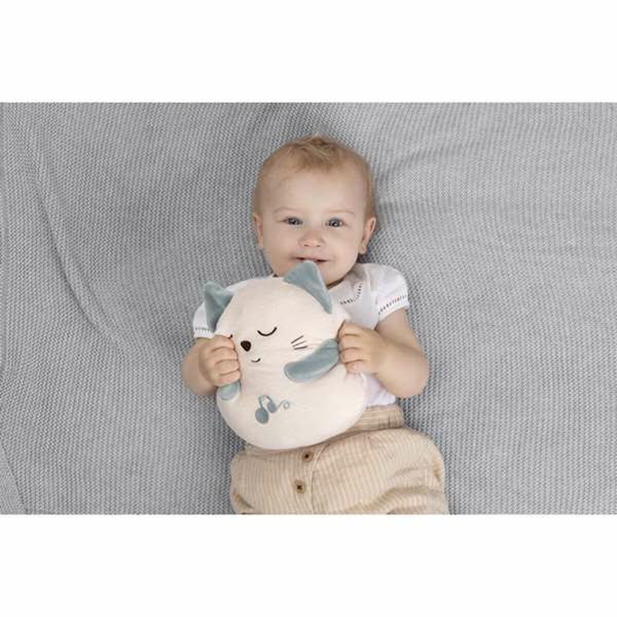 Mjukdjur med ljud Chicco Katt 20 x 17 x 10 cm Vit - 5