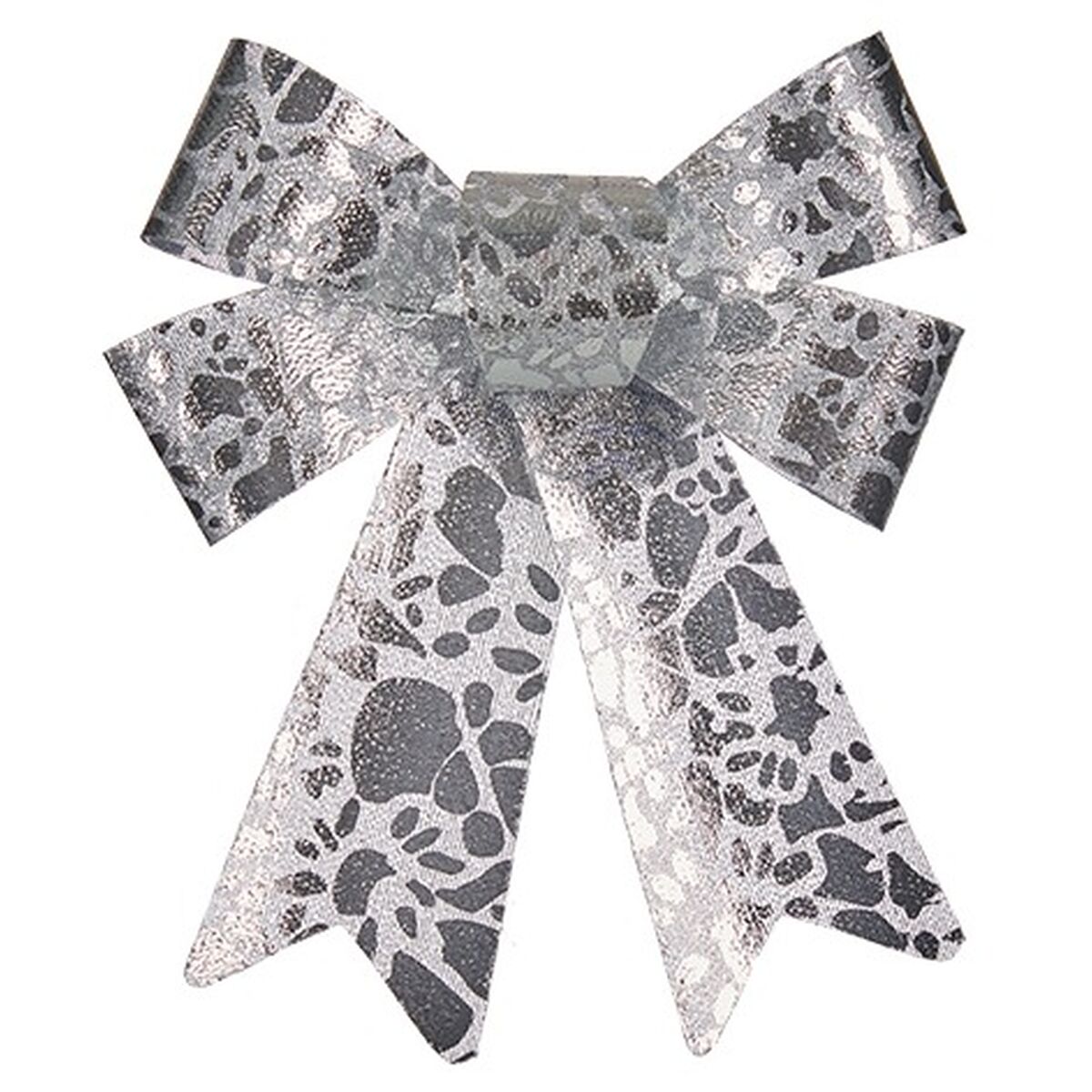 Roterande Krist+ Silvrig Tryck 15 x 4 x 16 cm 15 x 28 x 4 cm Julgranskula (12 antal) - 3