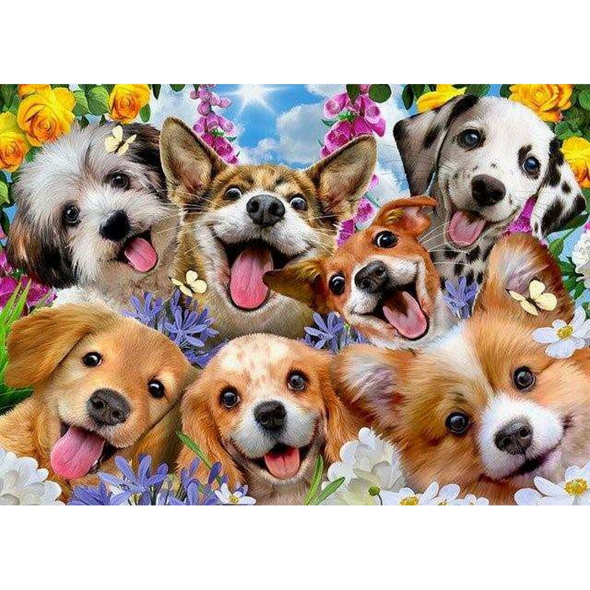 Pussel Educa Doggy selfie 1000 Delar - 2