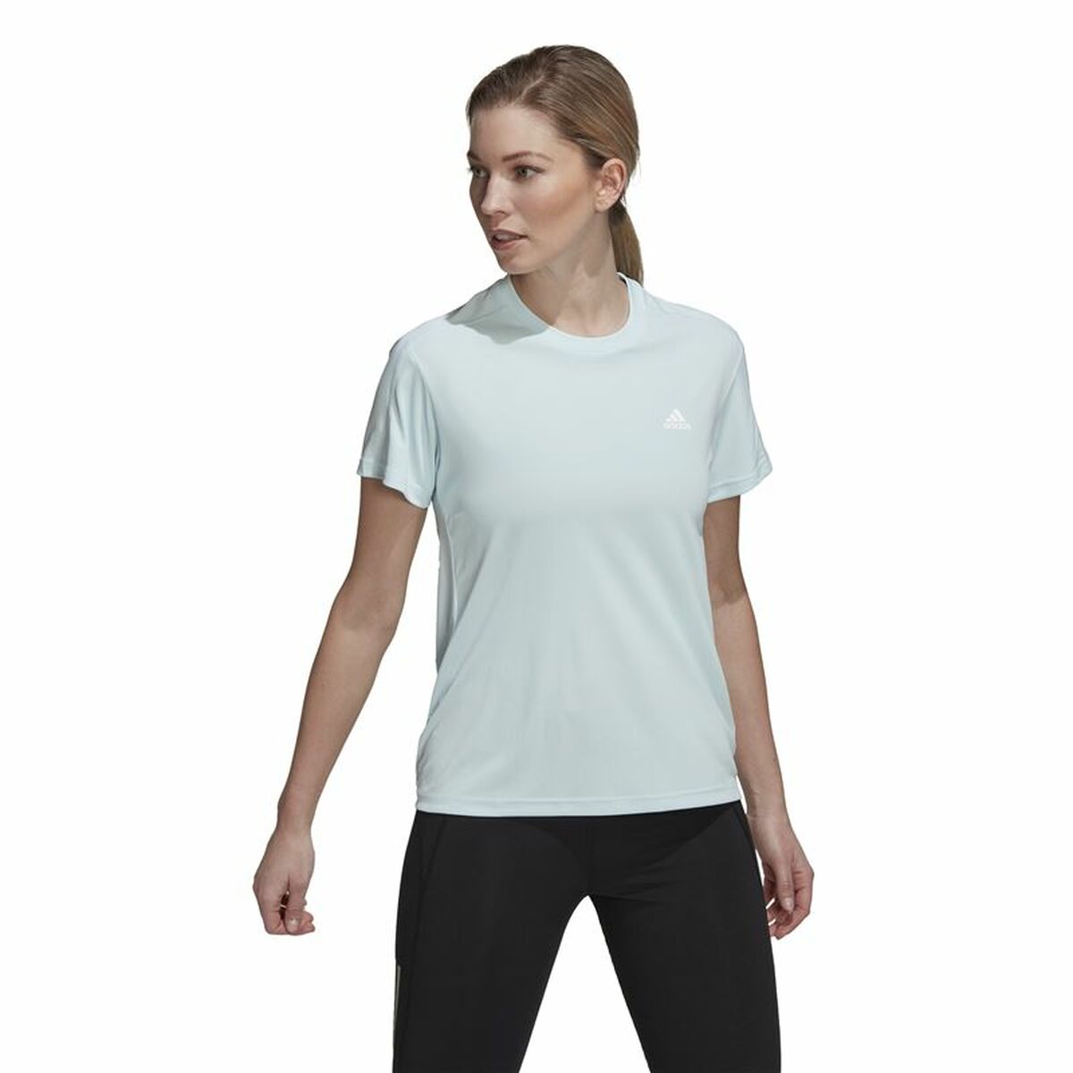 T-shirt med kortärm Dam Adidas Run It - 6