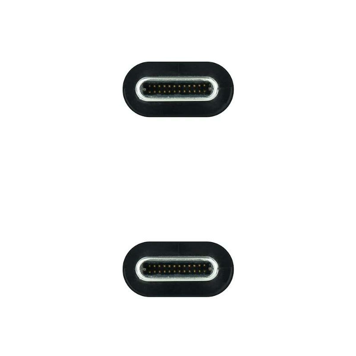 USB-C-kabel NANOCABLE 10.01.4100 Svart 50 cm (1 antal) - 3