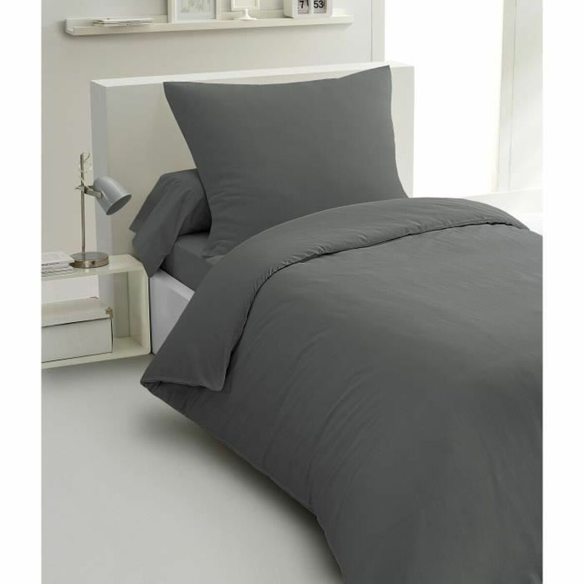 Täckslagsset HOME LINGE PASSION Antracitgrå Säng 140 2 Delar - 2
