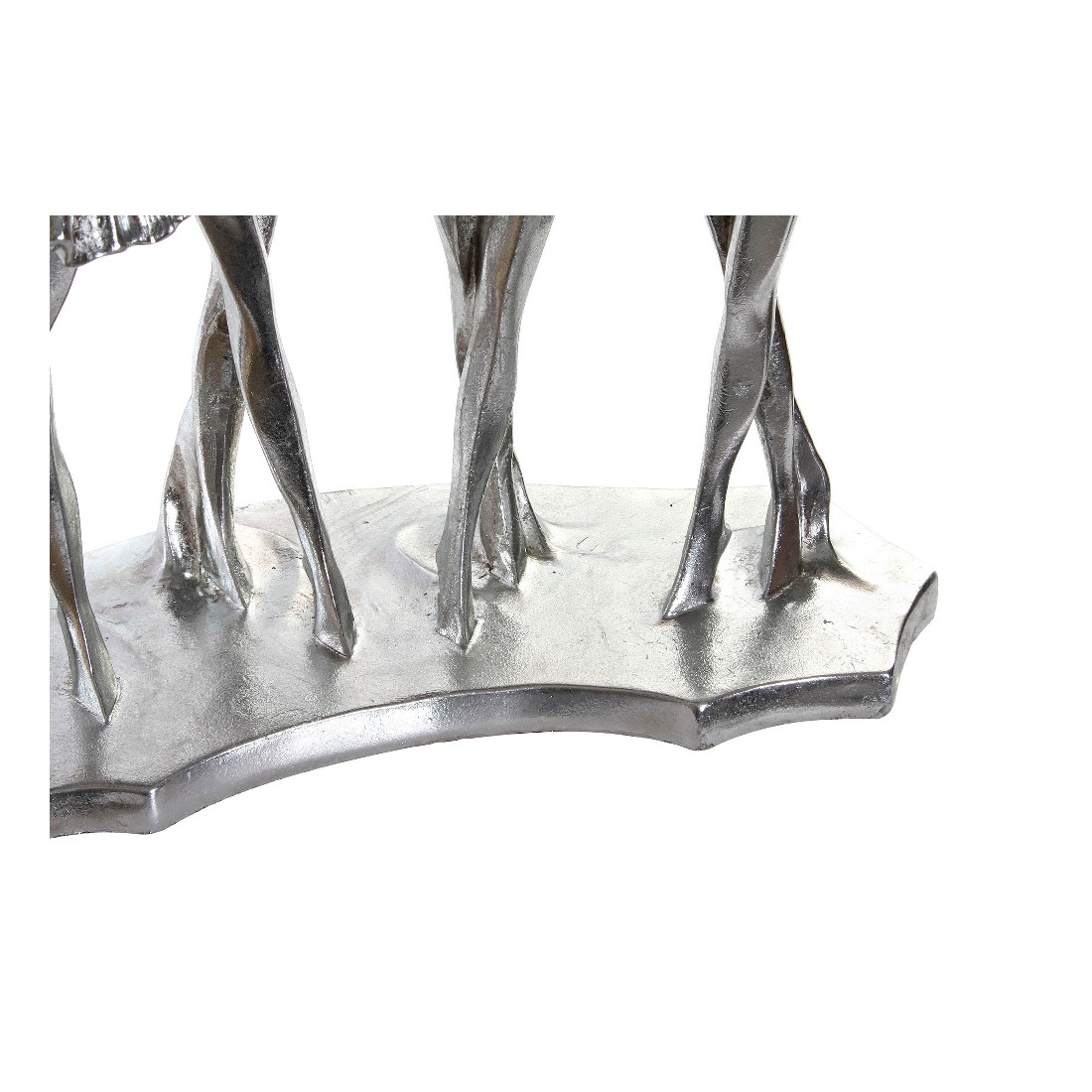 Prydnadsfigur DKD Home Decor Gyllene Silvrig Balettdansare 33,5 x 14,5 x 32 cm (2 antal) - 2