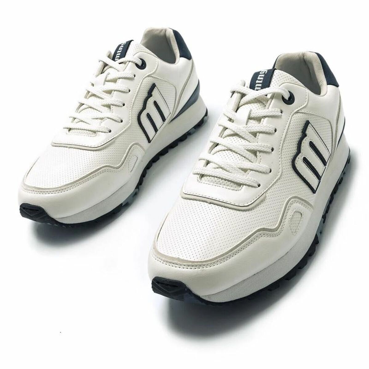 Sportskor Casual Herr Mustang Attitude Quart Vit - 3