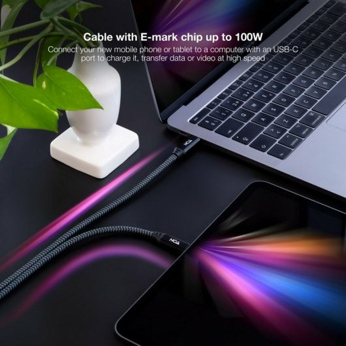 USB-C-kabel NANOCABLE 10.01.4301-COMB 1 m (1 antal) - 4