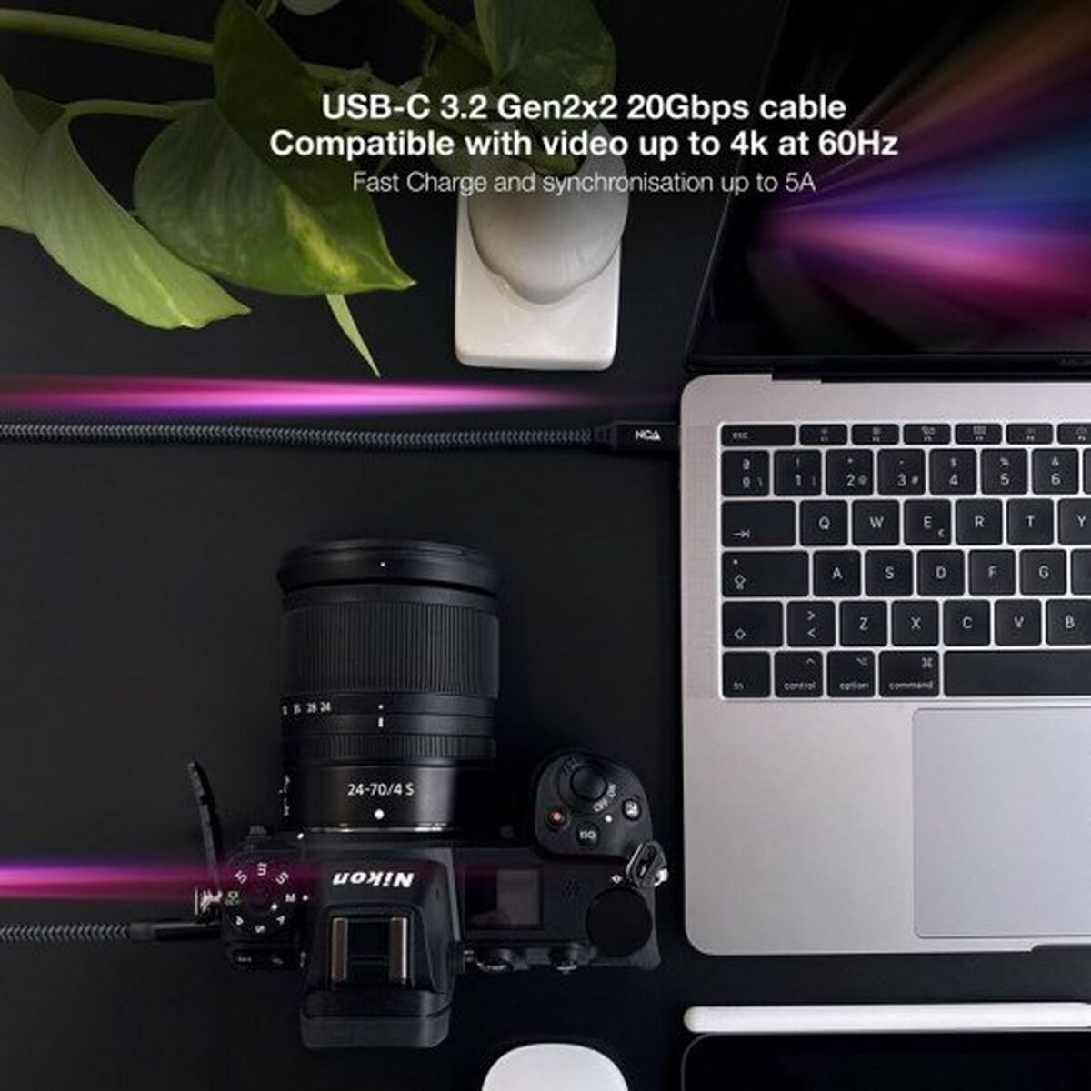 USB-C-kabel NANOCABLE 10.01.4301-COMB 1 m (1 antal) - 5
