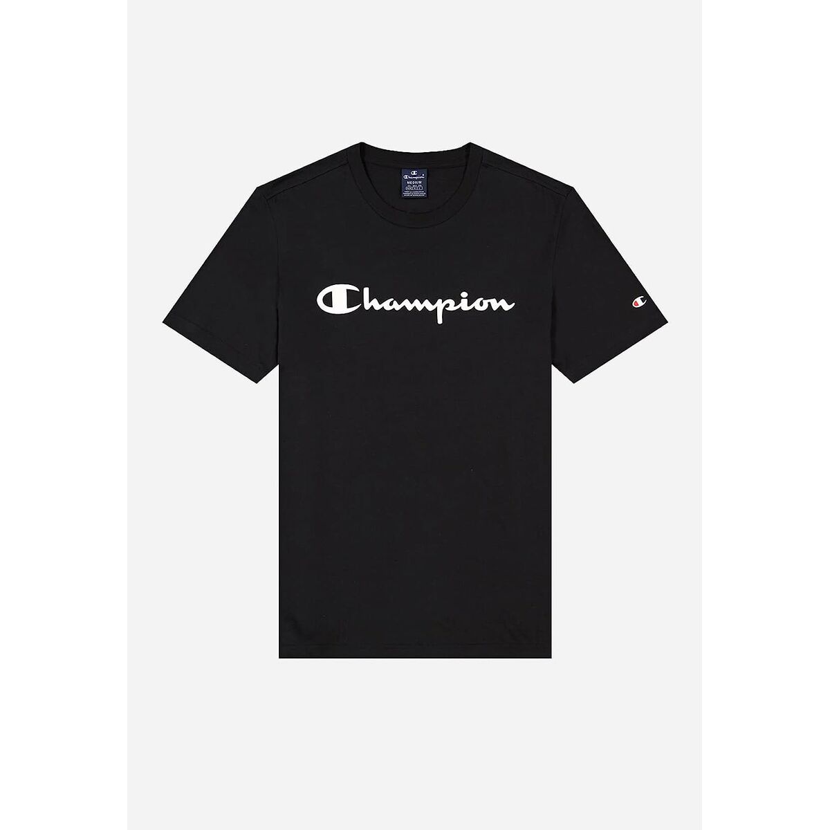 T-shirt med kortärm Herr Champion Crewneck Svart - 7