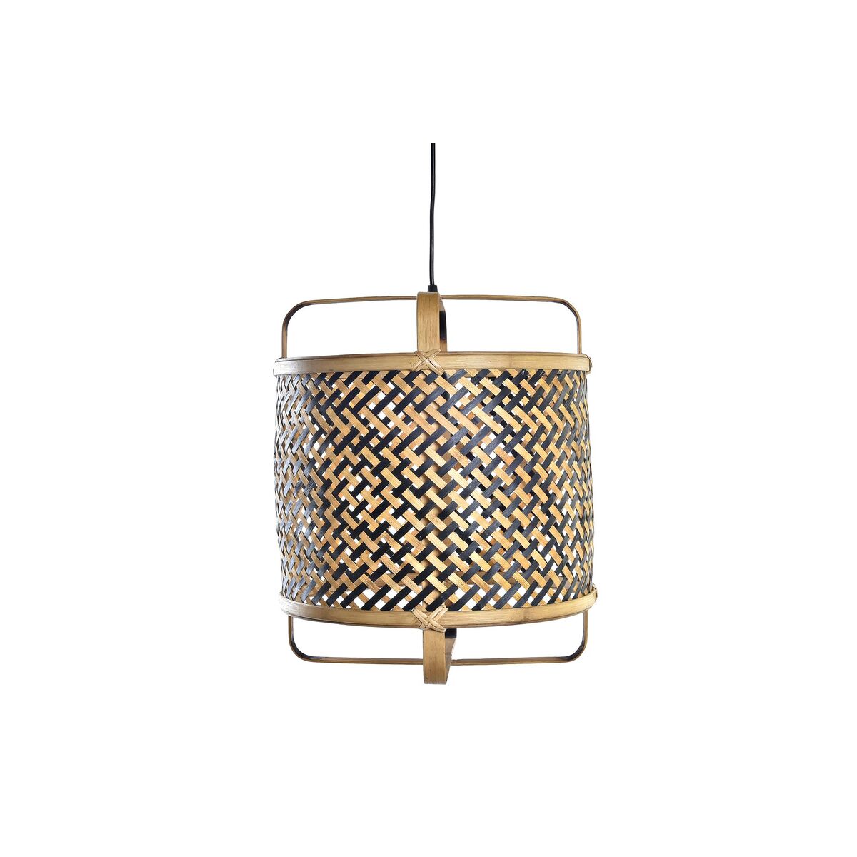 Taklampa DKD Home Decor Svart Brun 220 V 50 W (36 x 36 x 48 cm) - 6