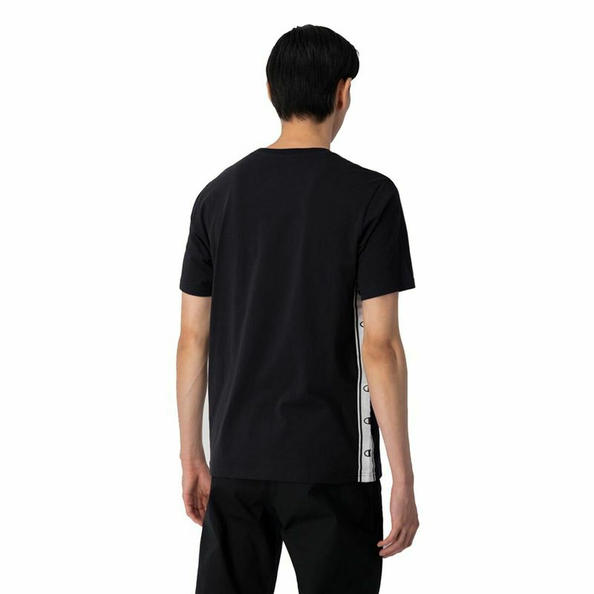 T-shirt med kortärm Herr Champion Crewneck Svart - 4