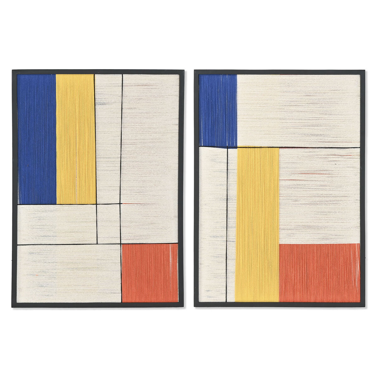 Tavla Home ESPRIT Modern Urban 50 x 2,5 x 70 cm (2 antal)