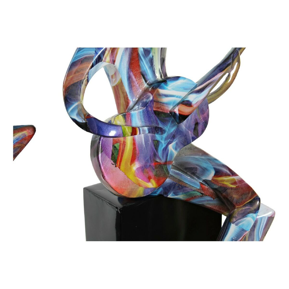 Prydnadsfigur DKD Home Decor RF-181549 31 x 18 x 51,5 cm Svart Harts Multicolour Musiker - 11