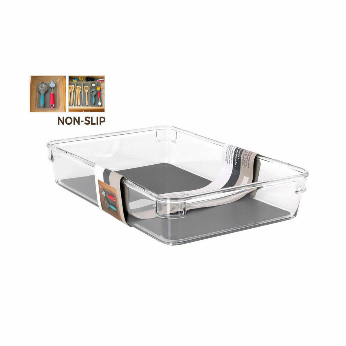 Flerfunktionell förvaring Confortime 23,9 x 16,3 x 4,8 cm (12 antal) - 2