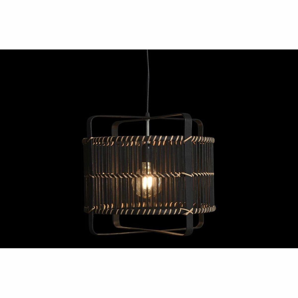 Taklampa DKD Home Decor Svart Bambu 50 W 40 x 40 x 35 cm - 7
