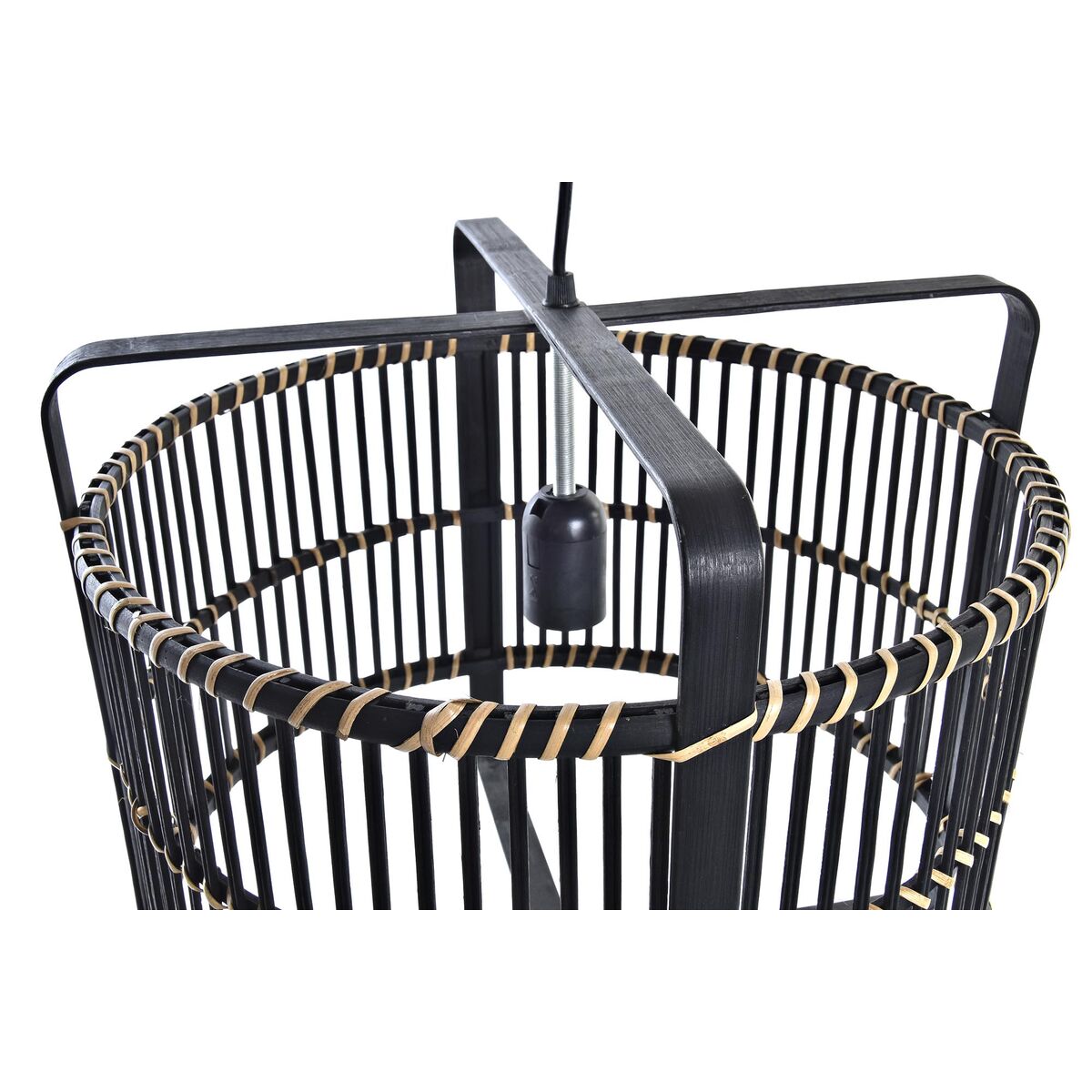 Taklampa DKD Home Decor Svart Bambu 50 W 40 x 40 x 35 cm - 13