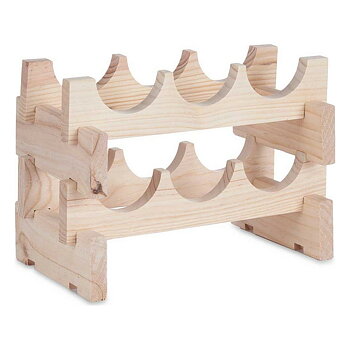 Flaskställ Kipit GL6G Naturell 36,5 x 21 x 25 cm 6 flaskor