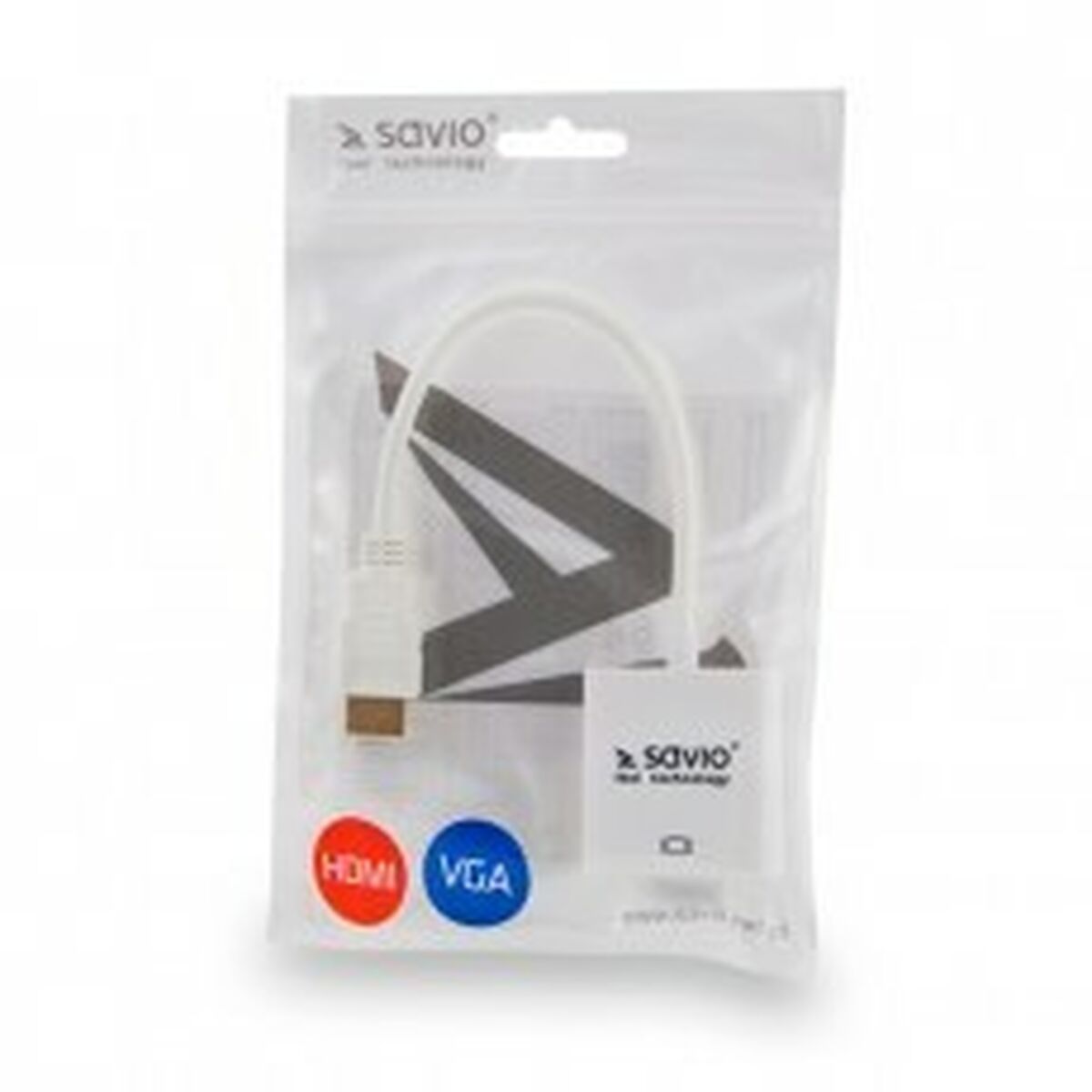Adapter HDMI till VGA Savio CL-27B Vit - 2