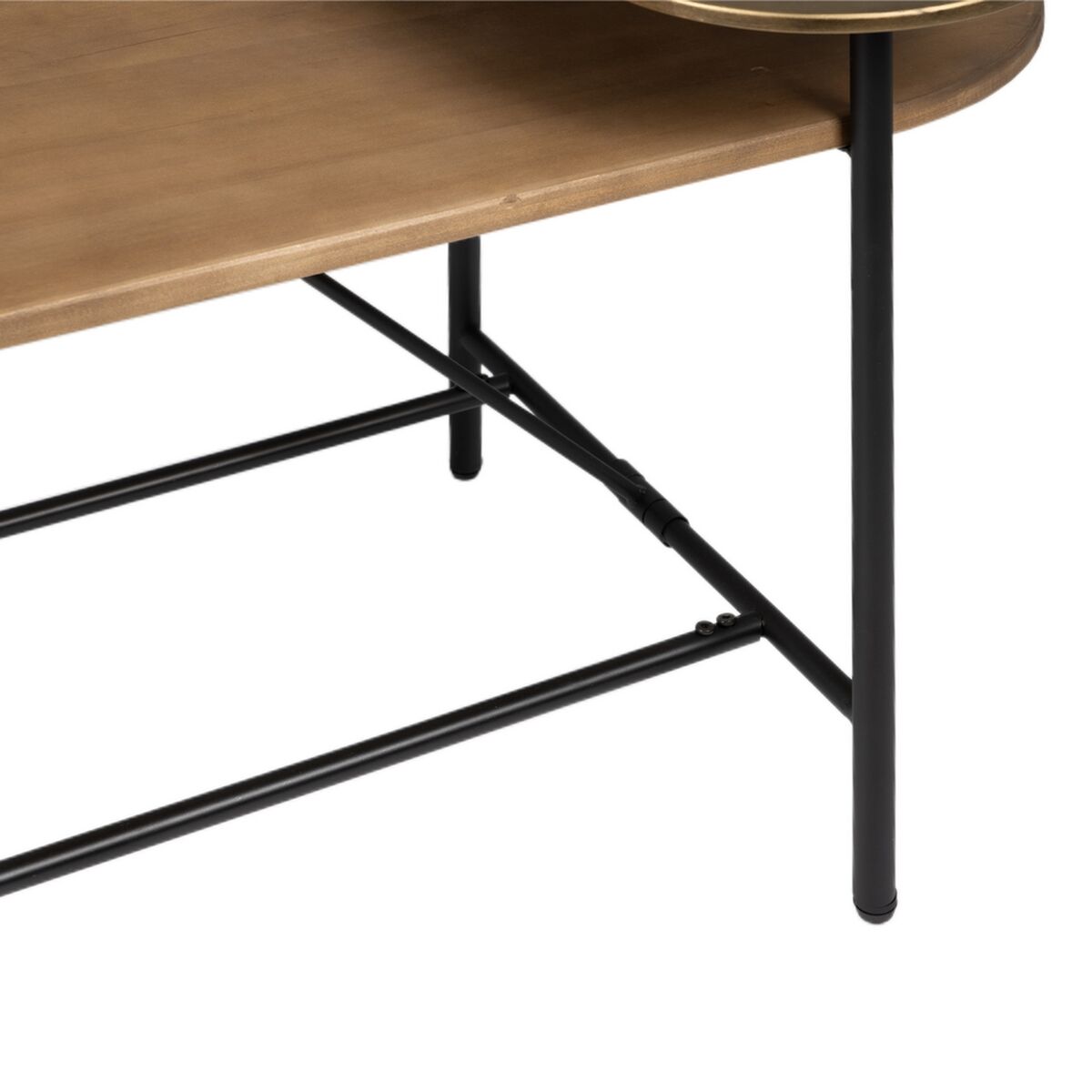 Soffbord Gyllene Trä Järn 116 x 76 x 64 cm - 5