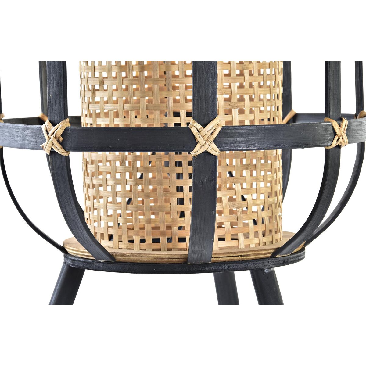 Bordslampa DKD Home Decor Svart Brun Kolonial 220 V 50 W (31 x 31 x 51 cm) - 8