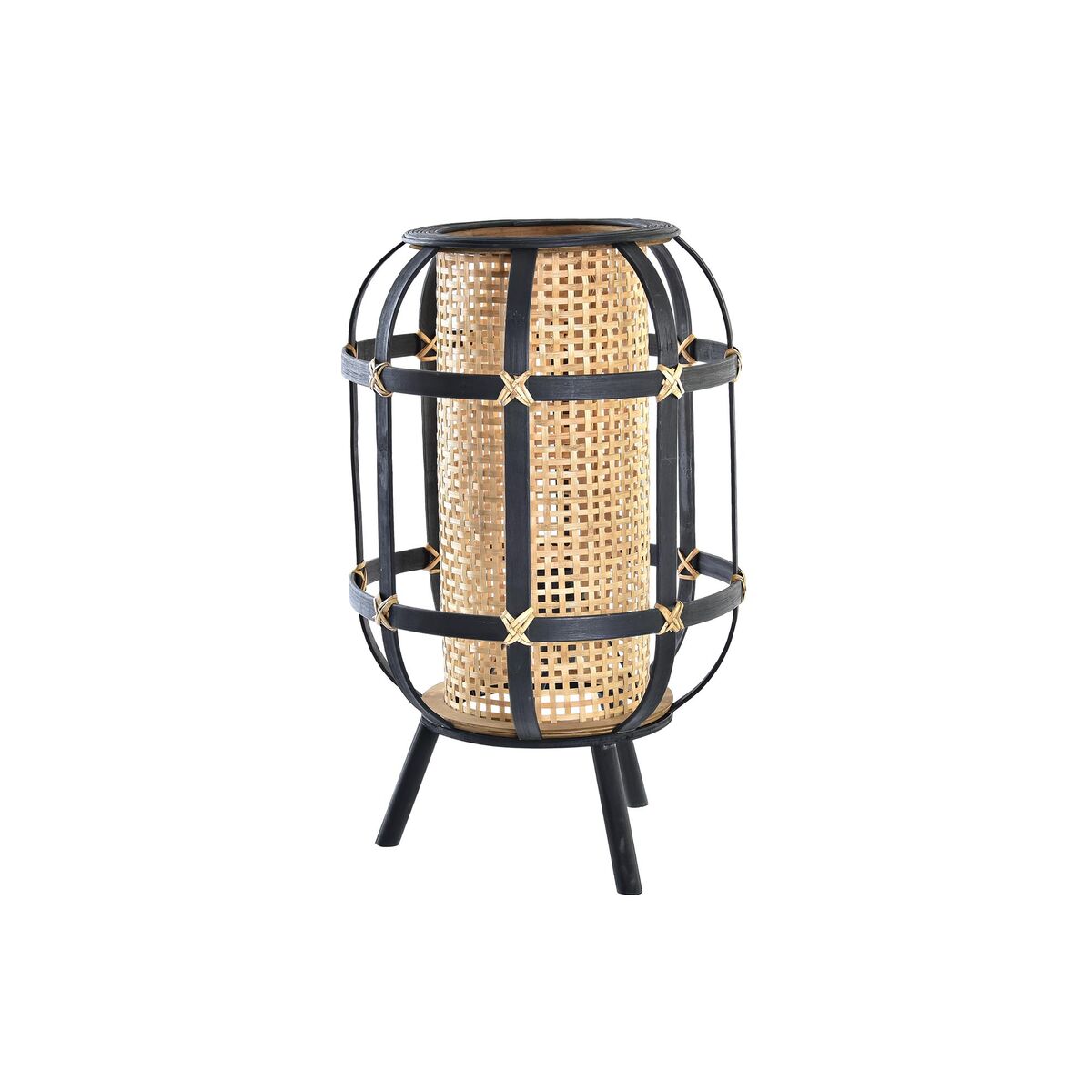 Bordslampa DKD Home Decor Svart Brun Kolonial 220 V 50 W (31 x 31 x 51 cm) - 5