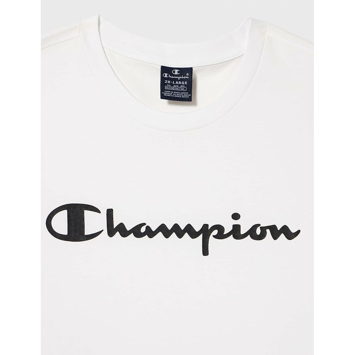 T-shirt med kortärm Herr Champion Crewneck Vit - 6