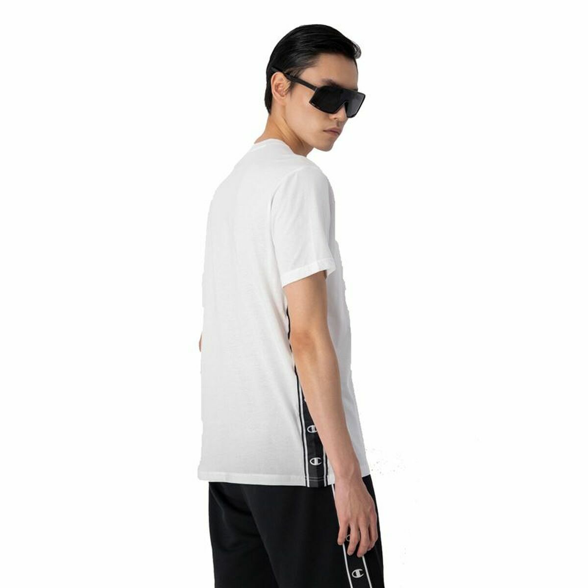 T-shirt med kortärm Herr Champion Crewneck Vit - 3