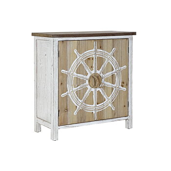 Skåp DKD Home Decor Blå Vit Naturell Gran 77 x 35 x 80,5 cm