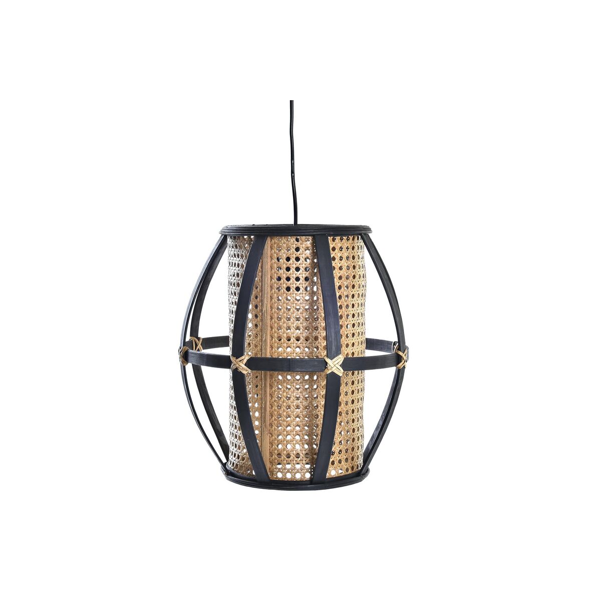 Taklampa DKD Home Decor Svart Brun 220 V 50 W (34 x 34 x 35 cm) - 9