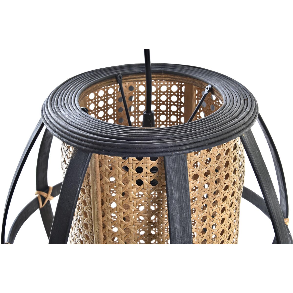 Taklampa DKD Home Decor Svart Brun 220 V 50 W (34 x 34 x 35 cm) - 3