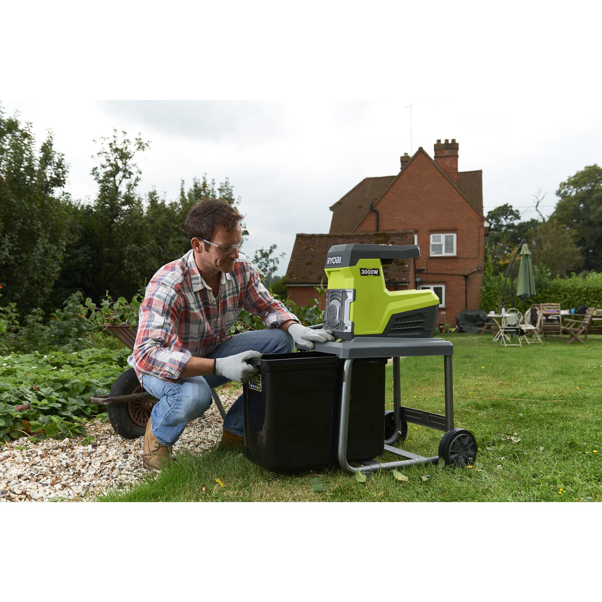 Trädgårdsflisare Ryobi RSH3045U 3000 W - 7