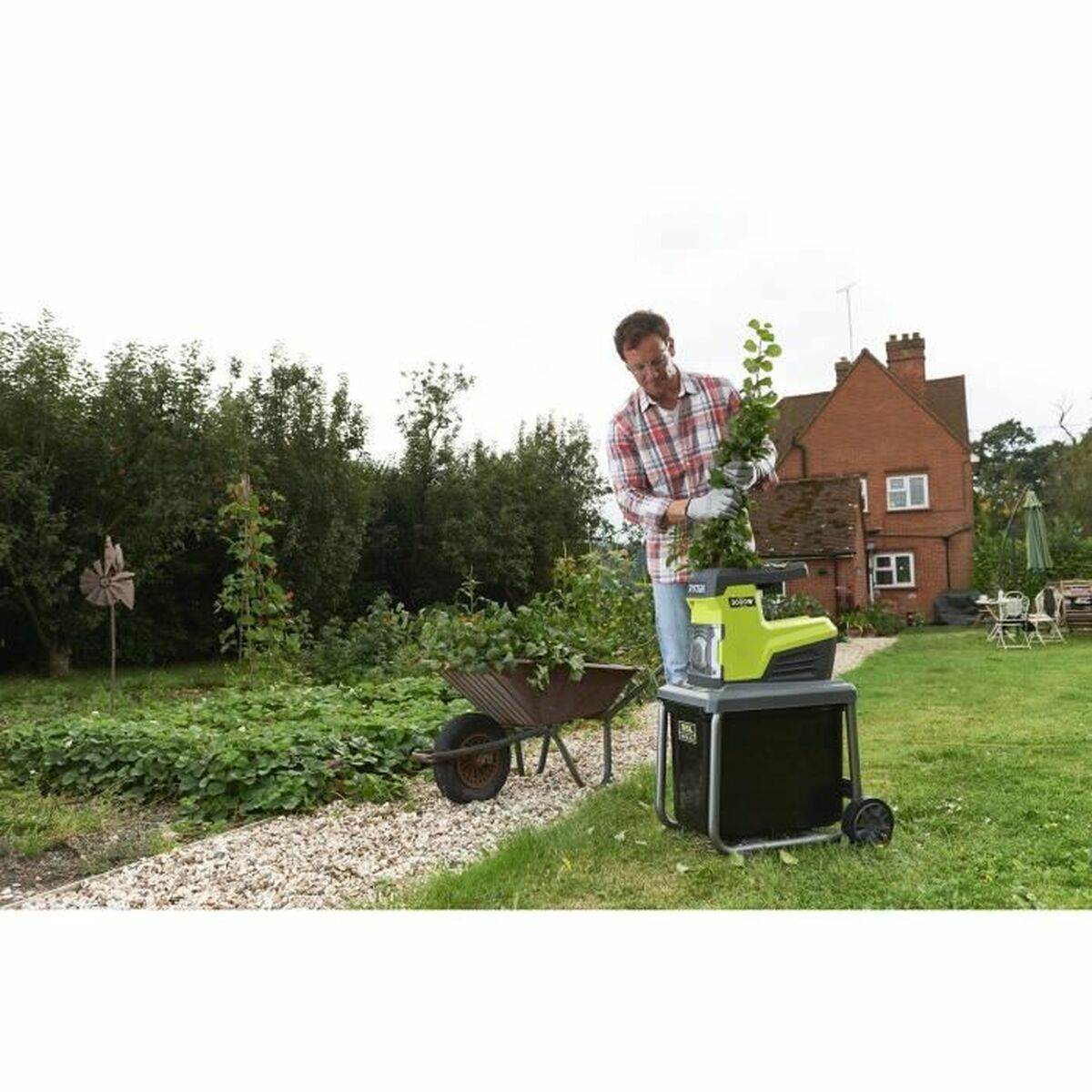 Trädgårdsflisare Ryobi RSH3045U 3000 W - 15